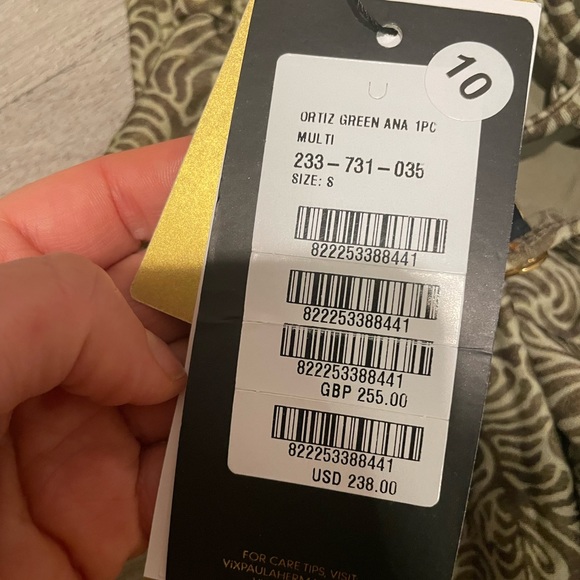 NWT Vix ortiz green ana one piece S - Picture 7 of 7